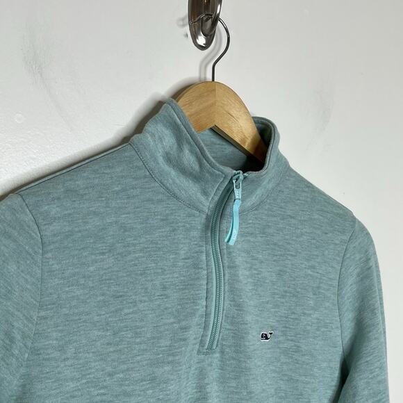 Vineyard Vines 1/4 Zip Pullover Green Mens XS Pocket Knit Preppy Nautical Golf - Picture 2 of 6
